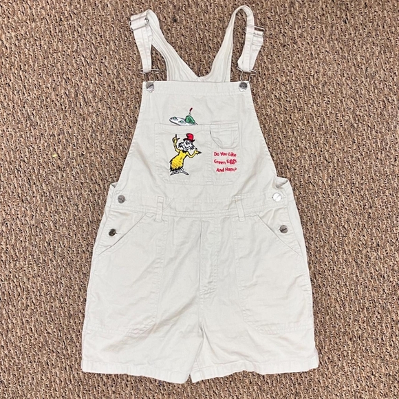 Dr. Suess Green eggs and ham overalls - Picture 1 of 1